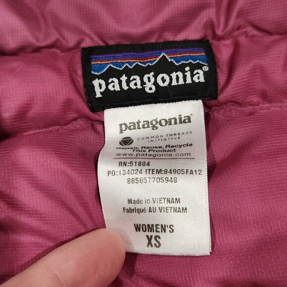 Patagonia Womens XS Hi-Loft Down Sweater Hoody Parka Goose Down Puffer Jacket - Picture 5 of 15